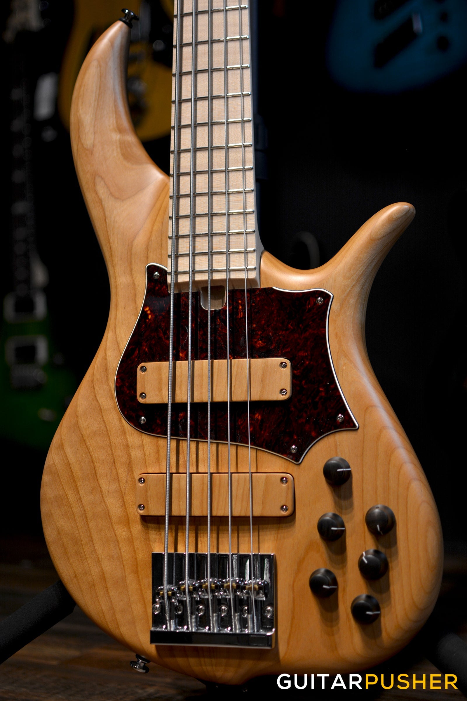 F BASS BN5 5-String Bass (Natural Hand-Rubbed Oil) - Alder Body, Maple Fingerboard