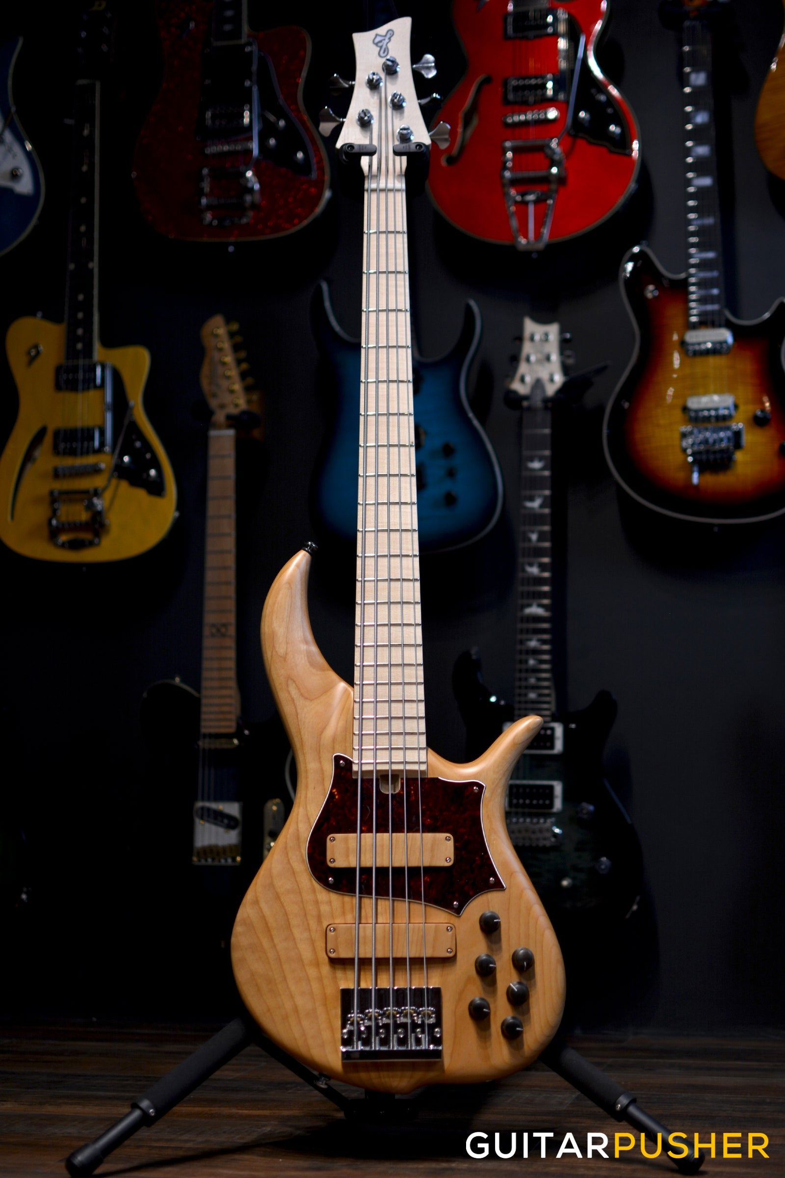 F BASS BN5 5-String Bass (Natural Hand-Rubbed Oil) - Alder Body, Maple Fingerboard