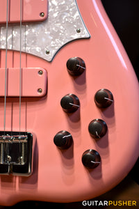 F BASS BN5 5-String Bass (Coral Pink Gloss) - Ash Body, Macassar Ebony Fingerboard