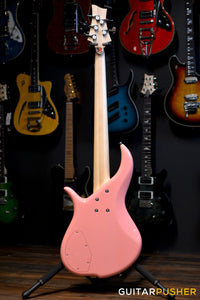 F BASS BN5 5-String Bass (Coral Pink Gloss) - Ash Body, Macassar Ebony Fingerboard