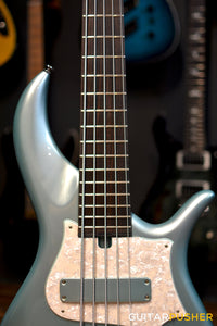 F BASS BN5 5-String Bass (Silver Jade Metallic Gloss) - Ash Body, Macassar Ebony Fingerboard