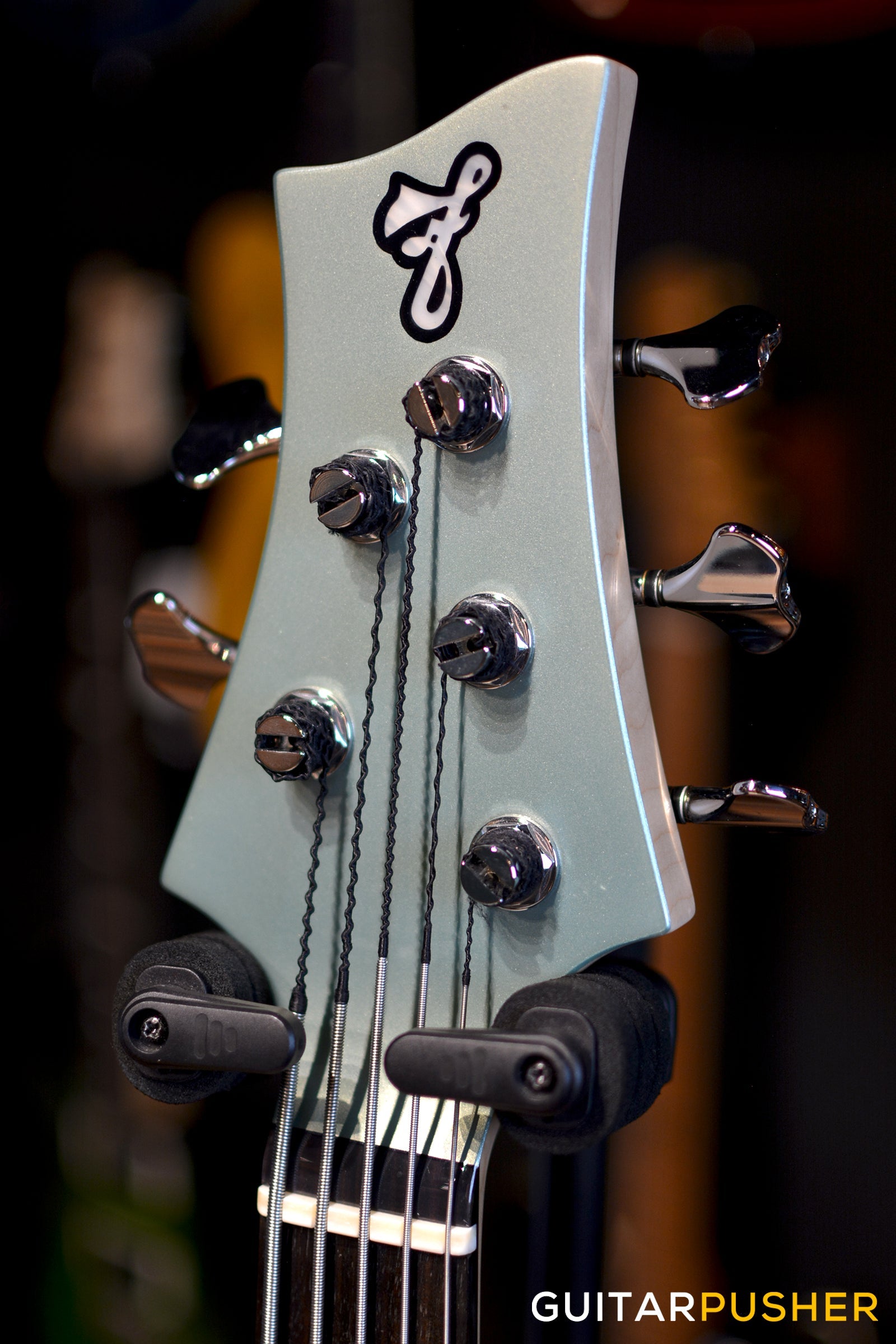 F BASS BN5 5-String Bass (Silver Jade Metallic Gloss) - Ash Body, Macassar Ebony Fingerboard