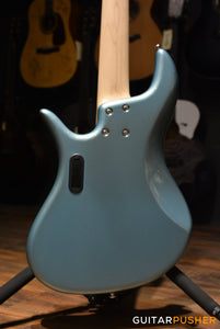 F BASS VF5-J Founder JB Bass (Ice Blue Metallic) - Ash Body, Maple Fingerboard, Tinted Pearloid Pickguard w/ Aguilar Pickups, Active F Bass Preamp, & Gig Bag (20211)