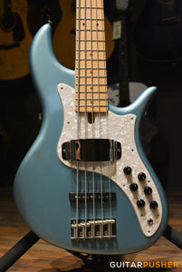 FBASS VF5-J Founder Jazz Bass (Ice Blue Metallic) - Ash Body, Maple Fingerboard, Tinted Pearloid Pickguard w/ Aguilar Pickups, Active F Bass Preamp, & Gig Bag (20211)