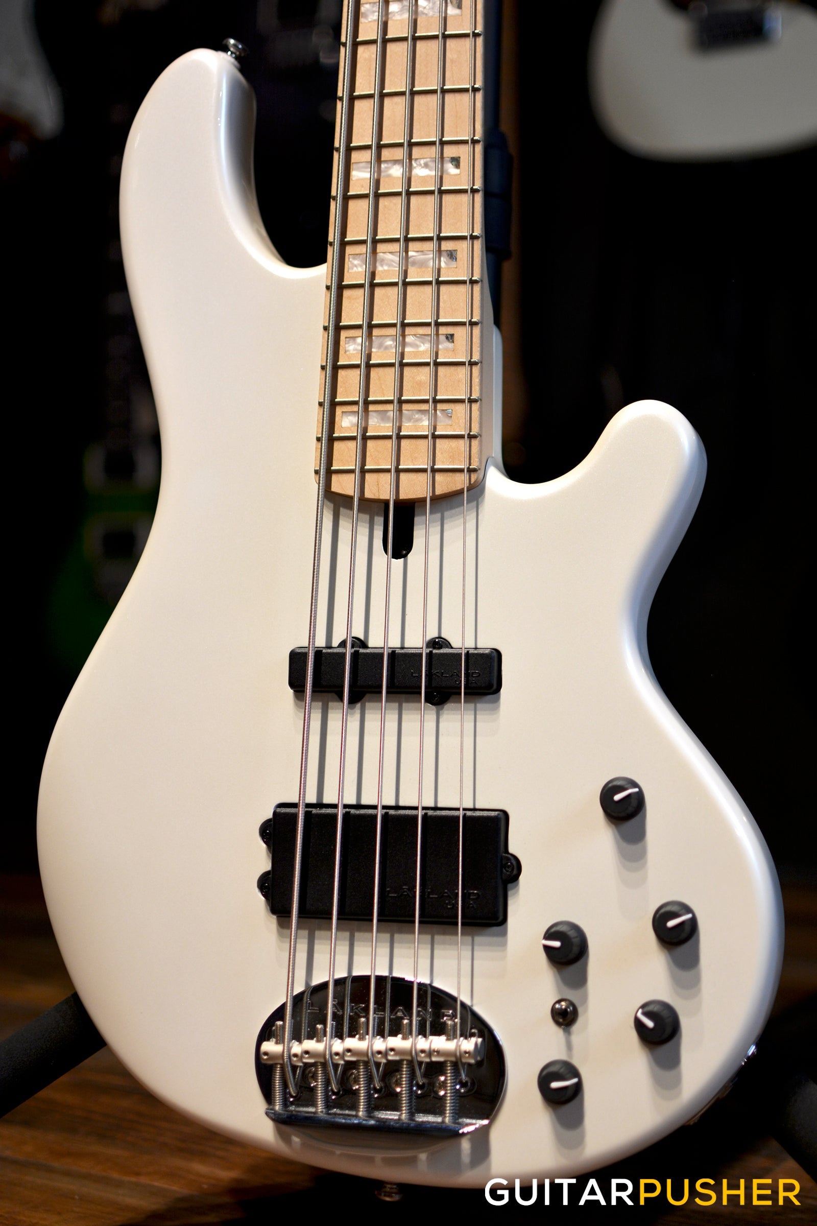 Lakland Skyline Series 55-02 Custom 5-String Bass (White Pearl)