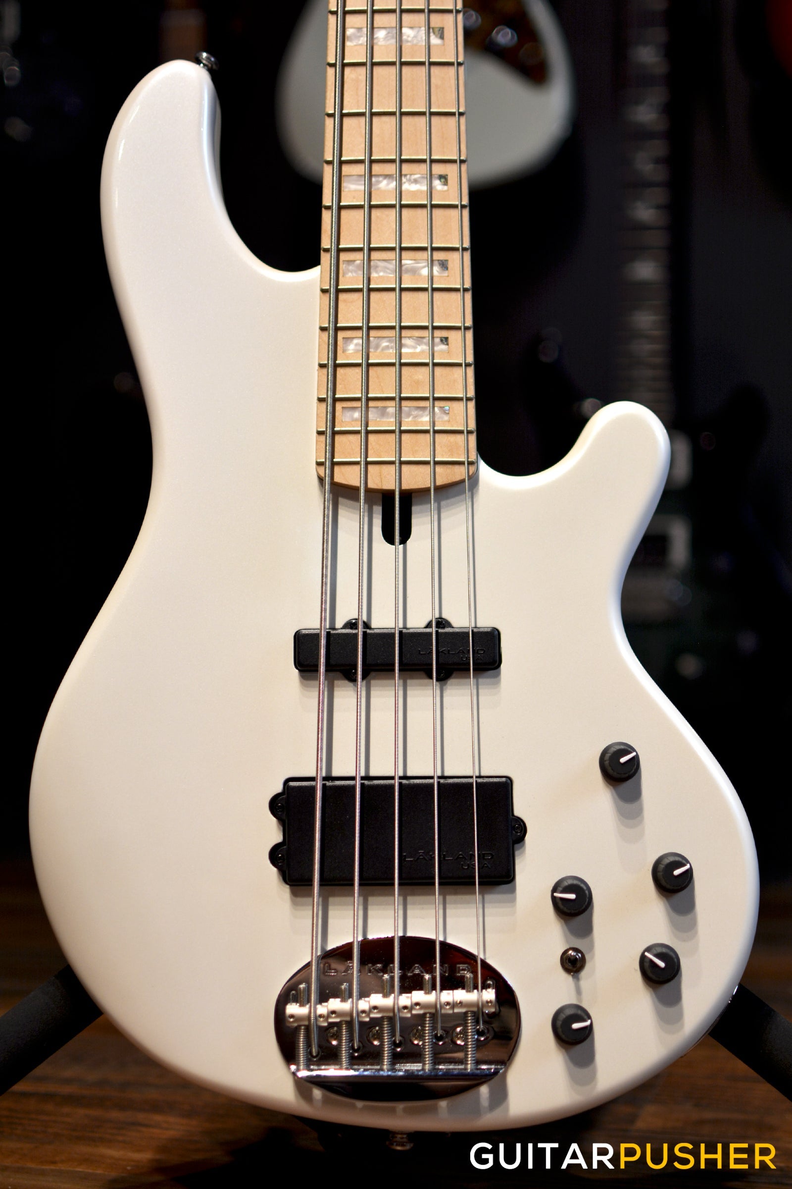 Lakland Skyline Series 55-02 Custom 5-String Bass (White Pearl)