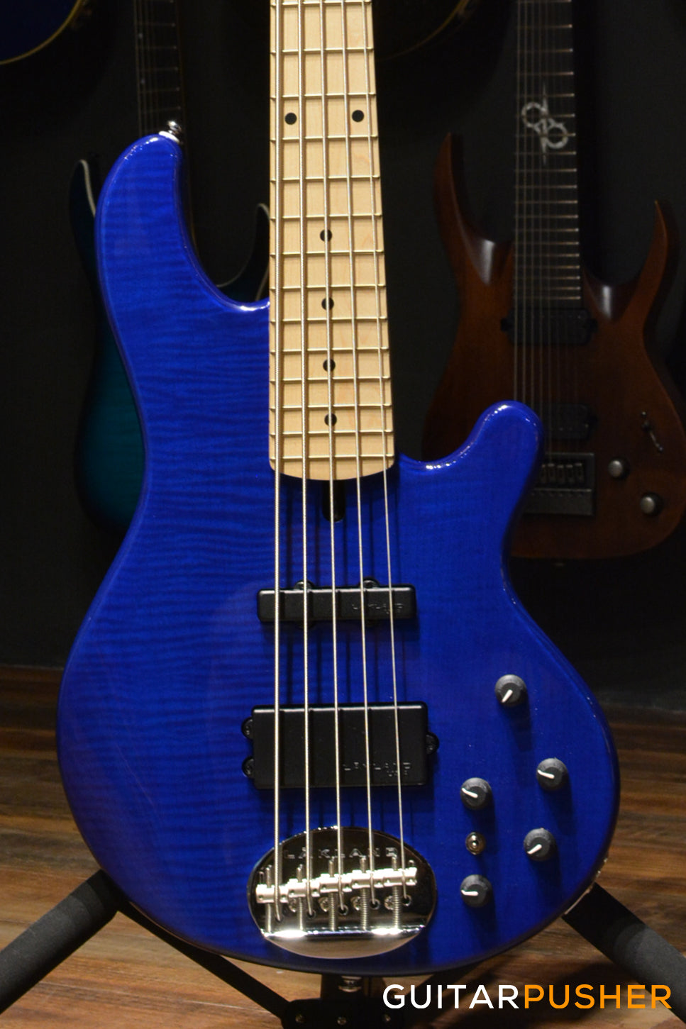 Lakland Skyline Series 55-02 Deluxe 5-String Bass (Trans Blue)