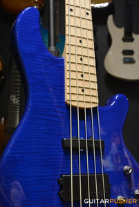 Lakland Skyline Series 55-02 Deluxe 5-String Bass (Trans Blue)