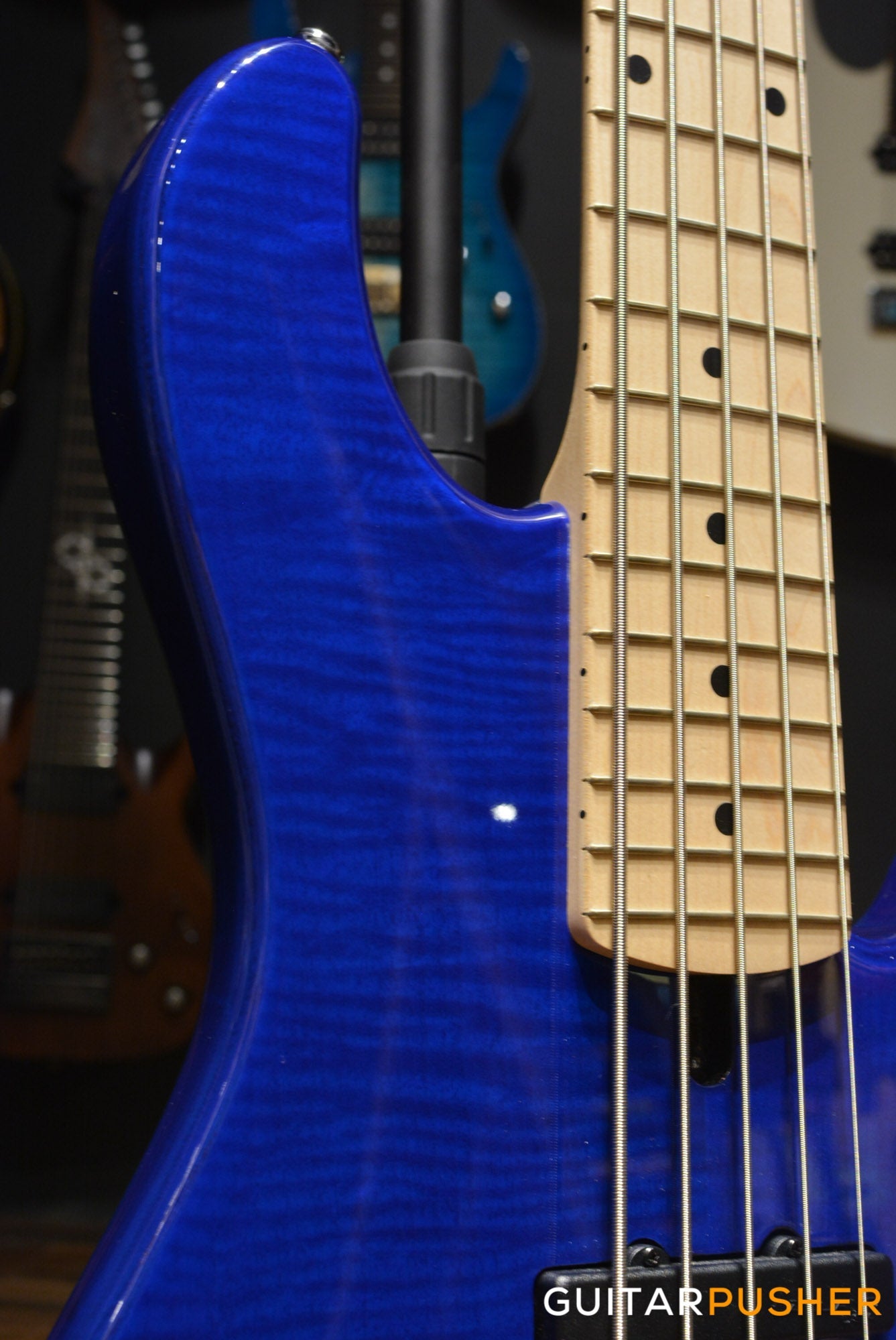 Lakland Skyline Series 55-02 Deluxe 5-String Bass (Trans Blue)