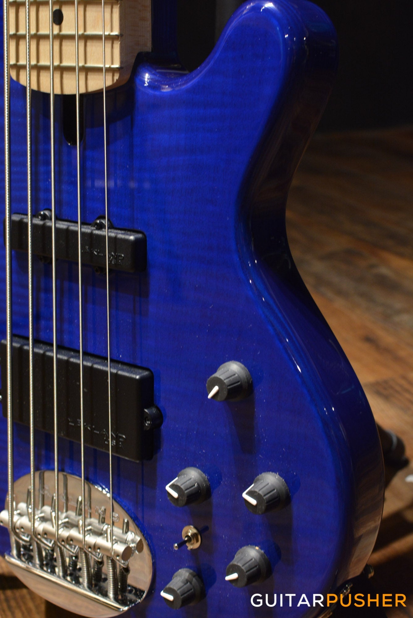 Lakland Skyline Series 55-02 Deluxe 5-String Bass (Trans Blue)