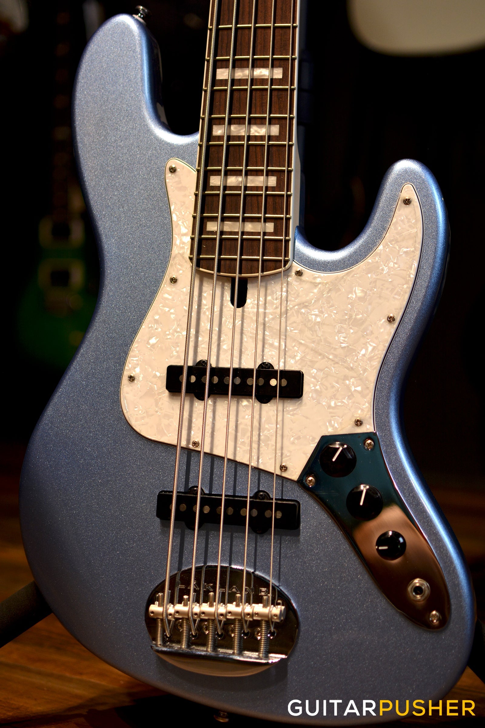 Lakland Skyline Series 55-60 "Vintage J" Custom 5-String JB Bass (Lake Placid Blue)