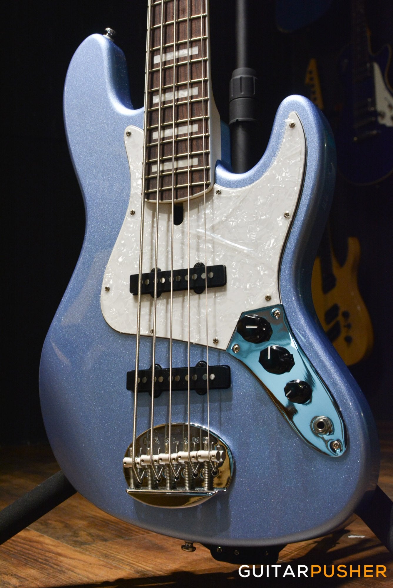 Lakland Skyline Series 55-60 "Vintage J" Custom 5-String Jazz Bass (Lake Placid Blue)