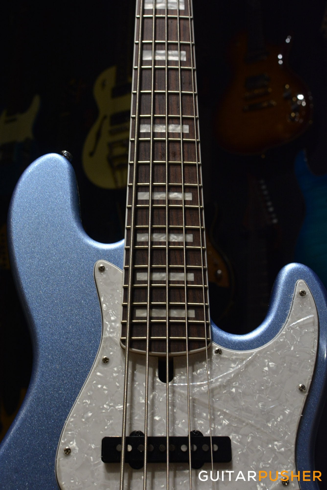 Lakland Skyline Series 55-60 "Vintage J" Custom 5-String Jazz Bass (Lake Placid Blue)