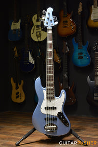 Lakland Skyline Series 55-60 "Vintage J" Custom 5-String Jazz Bass (Lake Placid Blue)