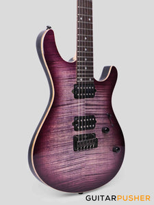 Leeky R-Series R25 Electric Guitar (Flamed Maple Top/Rosewood Fingerboard) - Violet Burst