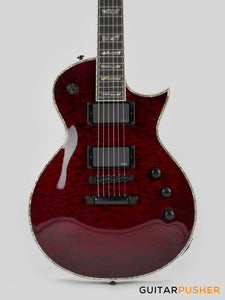 LTD EC-1000 Singlecut Electric Guitar w/ EMG 60/81 Humbucker Pickups - See Thru Black Cherry