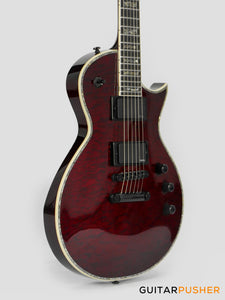 LTD EC-1000 Singlecut Electric Guitar w/ EMG 60/81 Humbucker Pickups - See Thru Black Cherry