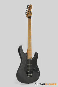 LTD SN-1000FR S-Style HSS Electric Guitar w/ Seymour Duncan Hot Strat Single Coil Pickups/Pegasus Humbucker Pickup & Floyd Rose 1000SE - Black Blast