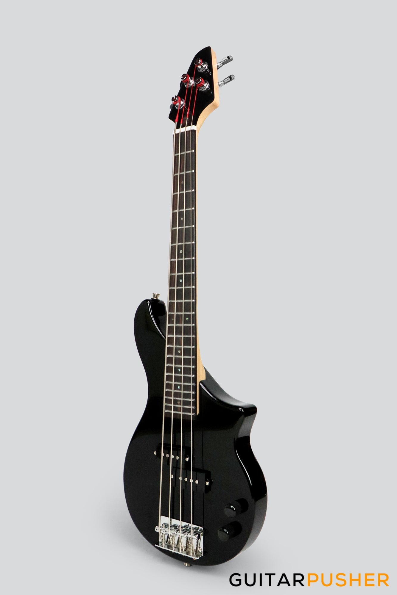 Tiny Boy Bass Monotone-2 Line Series 4-String PB Bass with Gigbag - Black