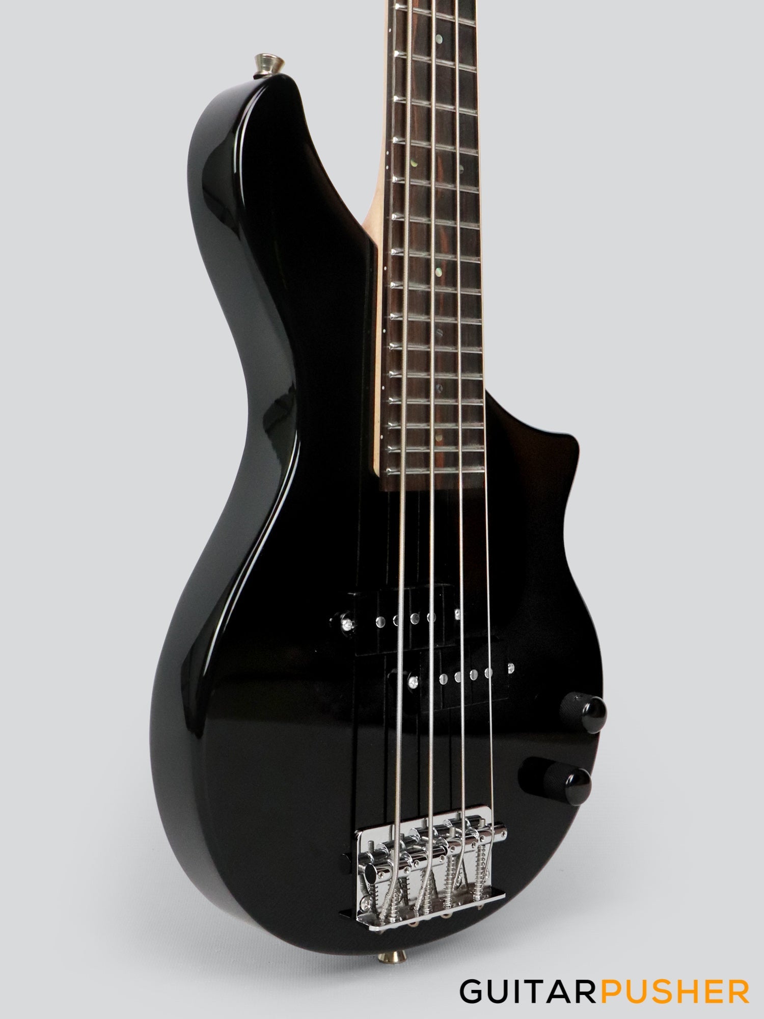 Tiny Boy Bass Monotone-2 Line Series 4-String PB Bass with Gigbag - Black