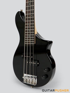 Tiny Boy Bass Monotone-2 Line Series 4-String PB Bass with Gigbag - Black