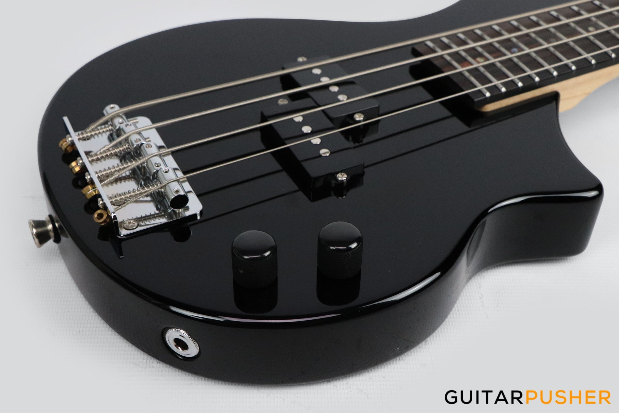 Tiny Boy Bass Monotone-2 Line Series 4-String PB Bass with Gigbag - Black