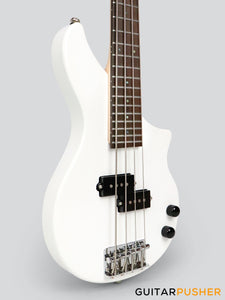 Tiny Boy Bass Monotone-2 Line Series 4-String PB Bass with Gigbag - White