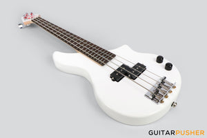 Tiny Boy Bass Monotone-2 Line Series 4-String PB Bass with Gigbag - White