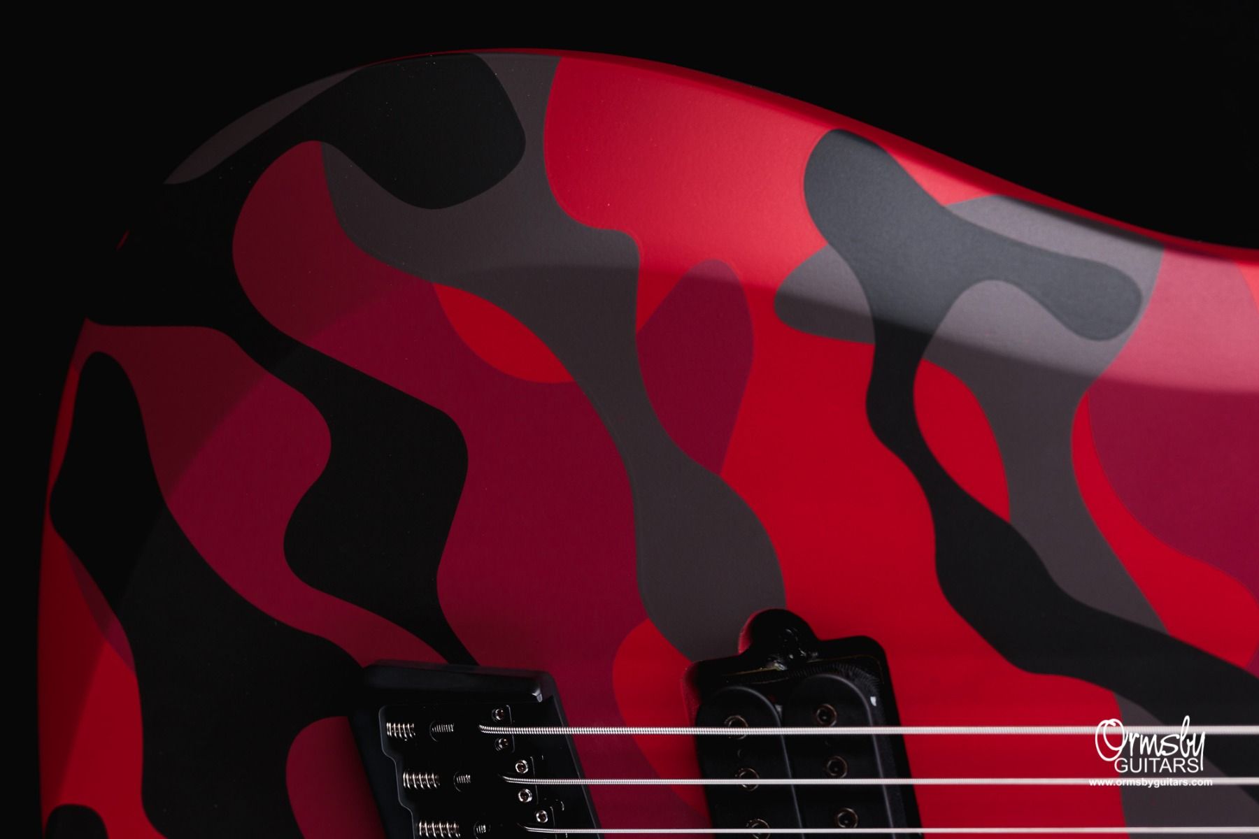 Ormsby RUN 13 - DC GTR Artist Series Dino Cazares Signature 6-String Multiscale Electric Guitar Blood Camo