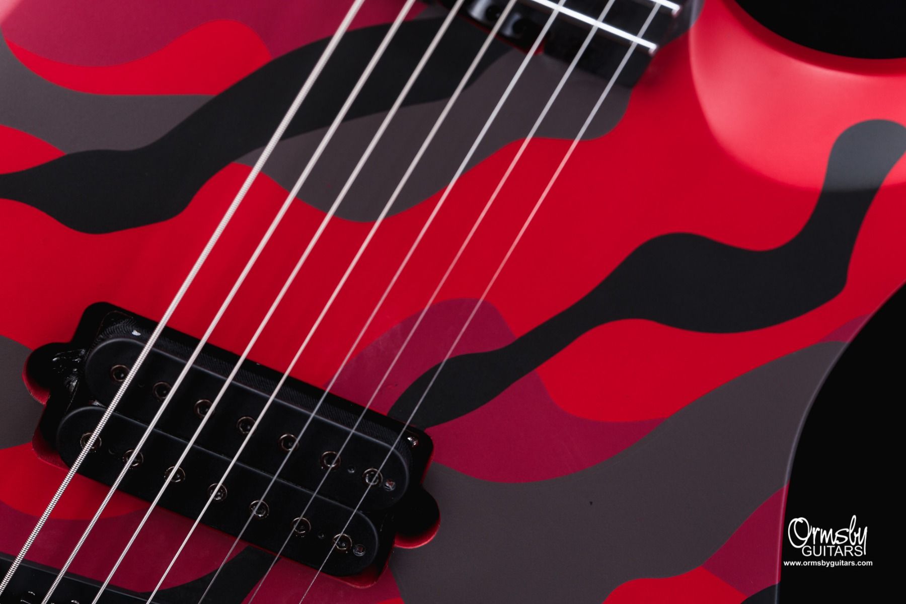 Ormsby RUN 13 - DC GTR Artist Series Dino Cazares Signature 7-String Multiscale Electric Guitar Blood Camo