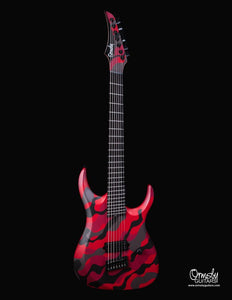 Ormsby RUN 13 - DC GTR Artist Series Dino Cazares Signature 7-String Multiscale Electric Guitar Blood Camo