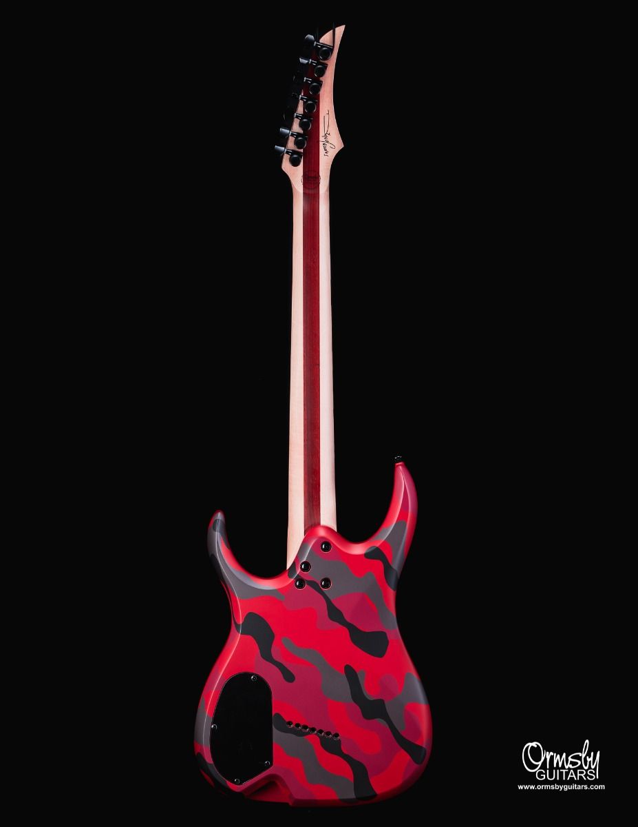 Ormsby RUN 13 - DC GTR Artist Series Dino Cazares Signature 7-String Multiscale Electric Guitar Blood Camo