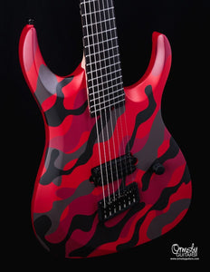 Ormsby RUN 13 - DC GTR Artist Series Dino Cazares Signature 7-String Multiscale Electric Guitar Blood Camo