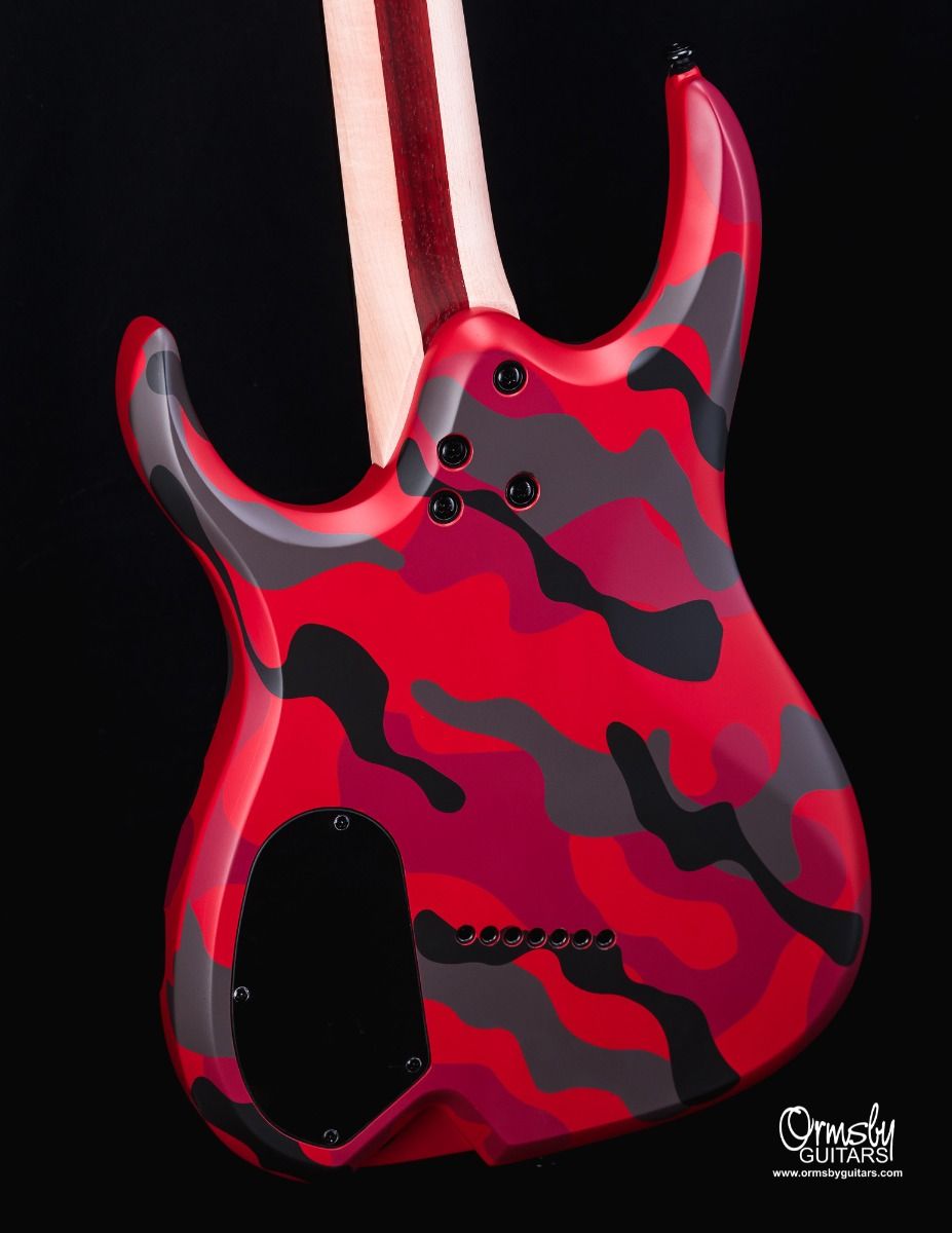 Ormsby RUN 13 - DC GTR Artist Series Dino Cazares Signature 7-String Multiscale Electric Guitar Blood Camo