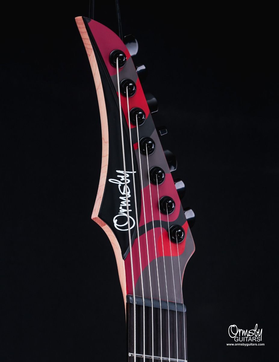 Ormsby RUN 13 - DC GTR Artist Series Dino Cazares Signature 7-String Multiscale Electric Guitar Blood Camo