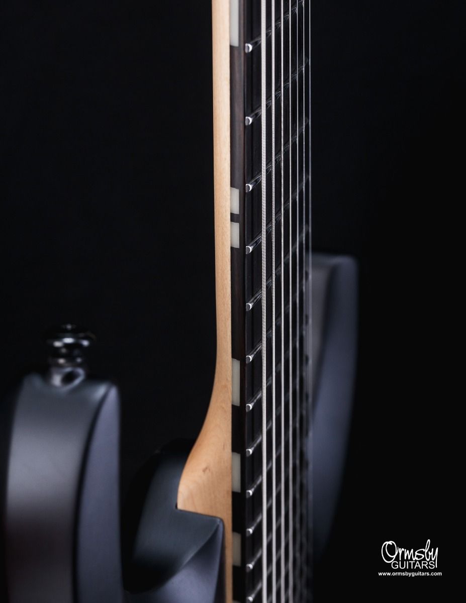 Ormsby RUN 13 - DC GTR Artist Series Dino Cazares Signature 7-String Multiscale Electric Guitar Max Blak