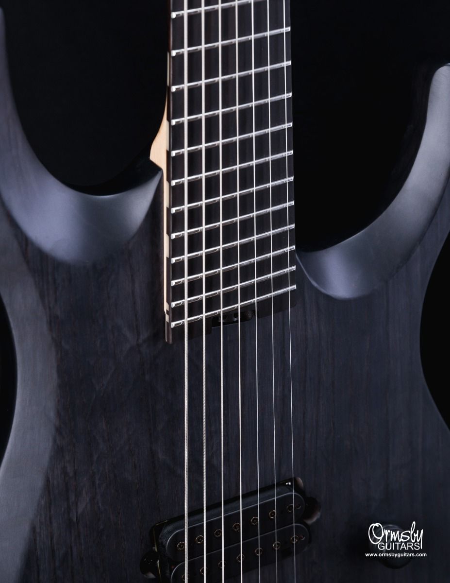 Ormsby RUN 13 - DC GTR Artist Series Dino Cazares Signature 7-String Multiscale Electric Guitar Max Blak