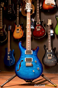 PRS Guitars USA Bolt-On CE 24 Semi-Hollow Blue Matteo Smokeburst