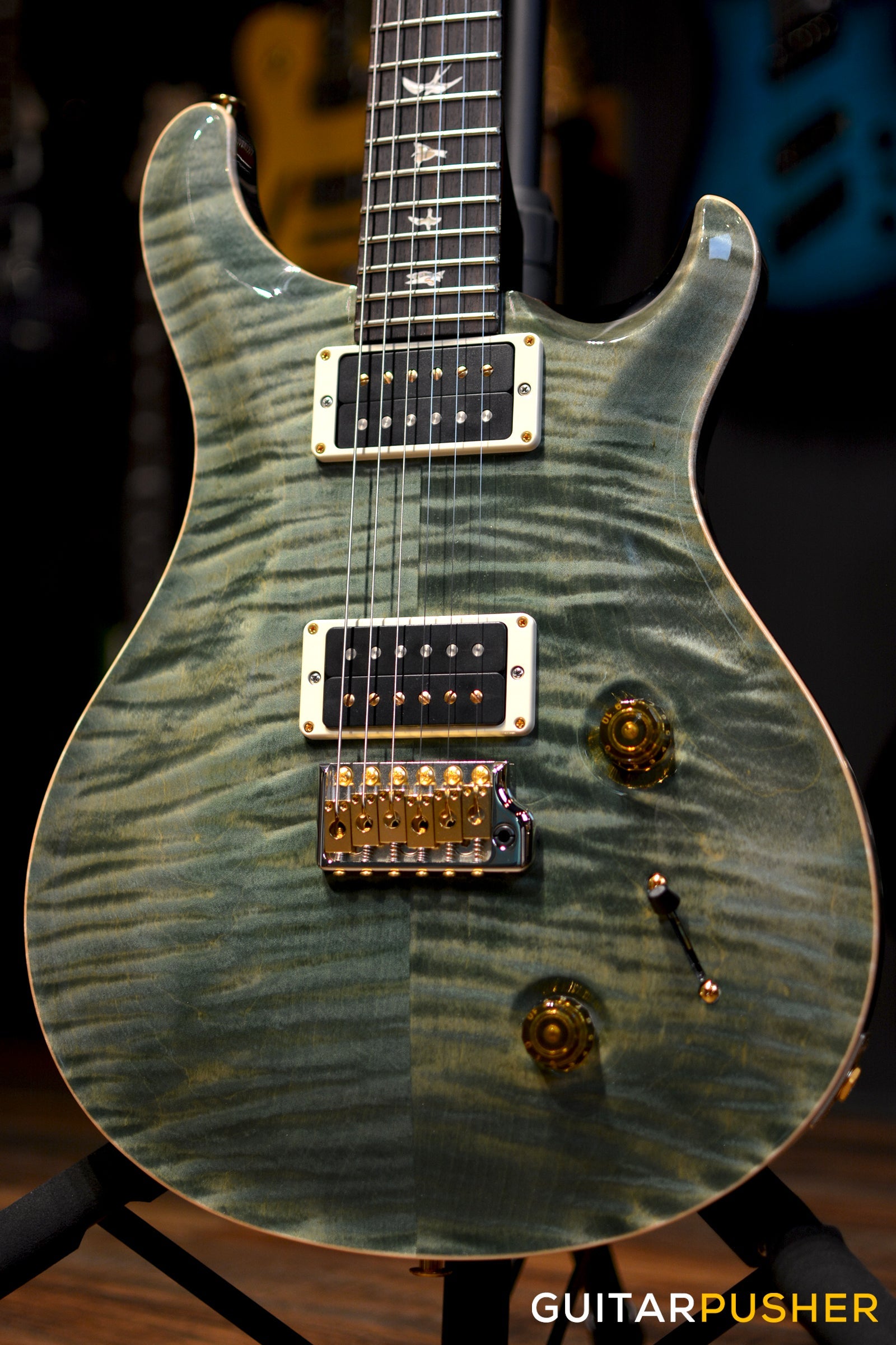 PRS Guitars USA Custom 22 Trampas Green 10-Top