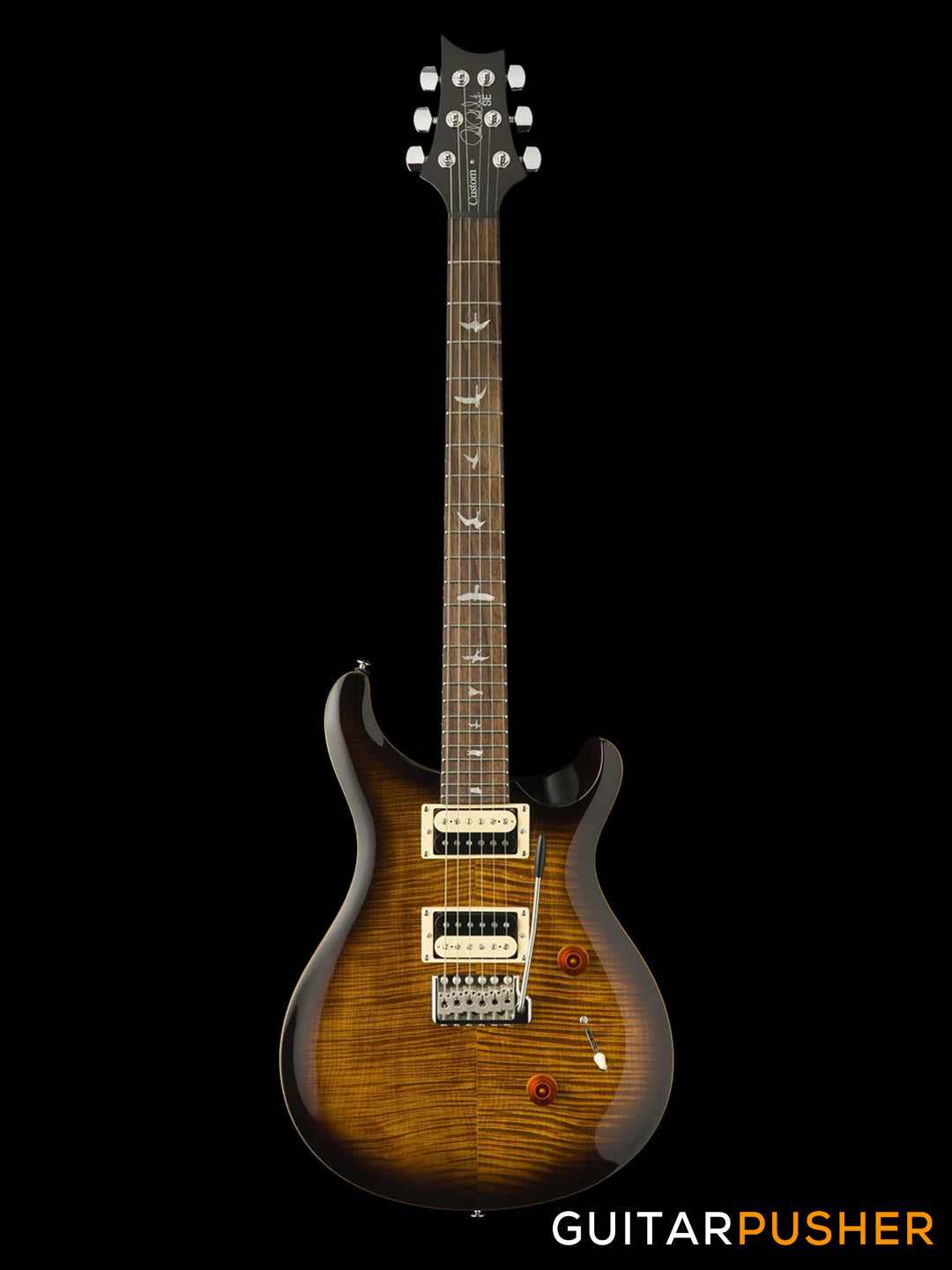 PRS Guitars SE Custom 24 Electric Guitar (Black Gold Burst)