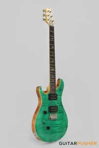 PRS Guitars SE Custom 24 Quilt Electric Guitar (Turquoise) - LEFT HAND