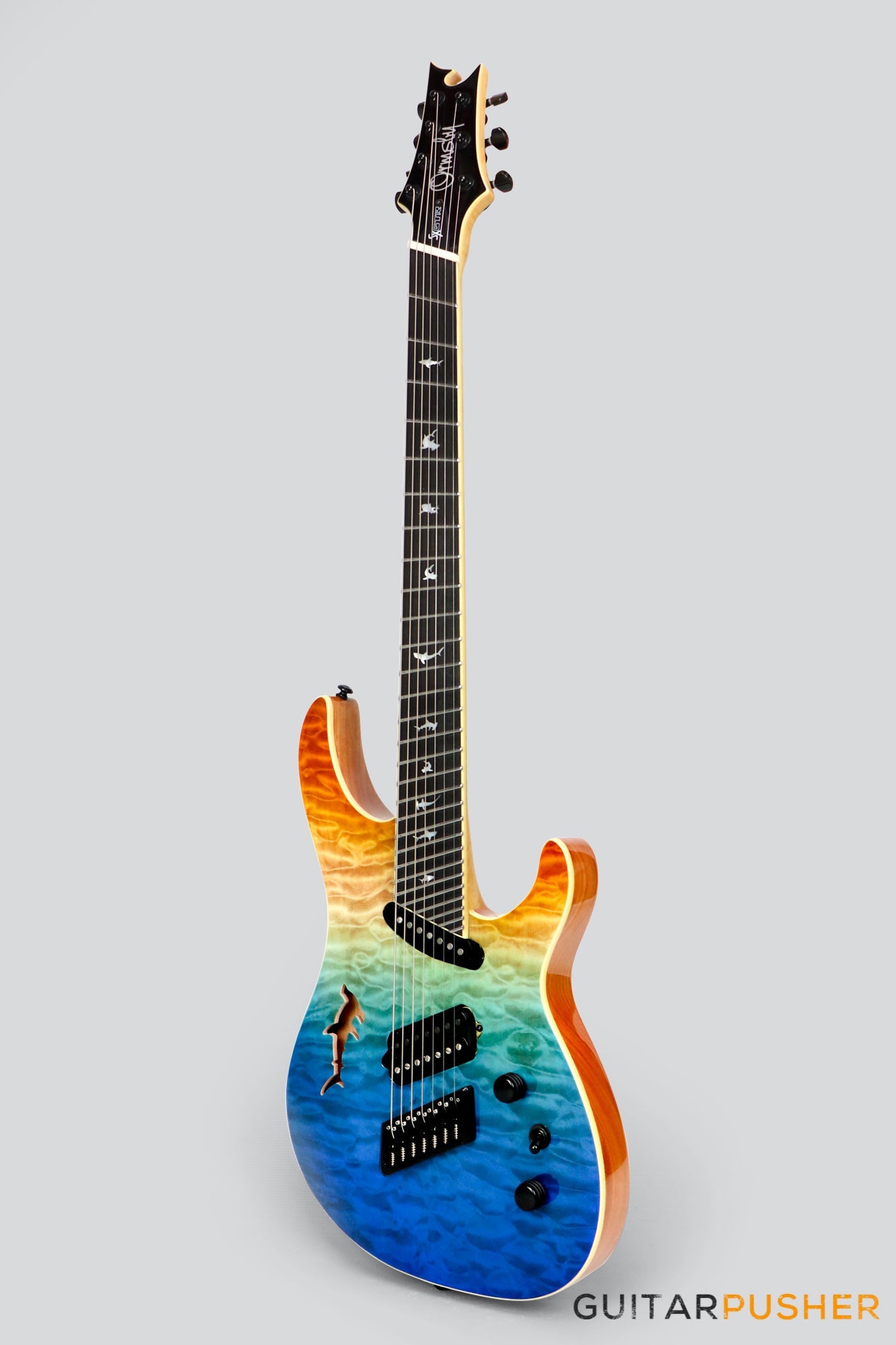 Ormsby Run 7 SX GTR "Shark" 7-String Multiscale Electric Guitar - Ocean Dream