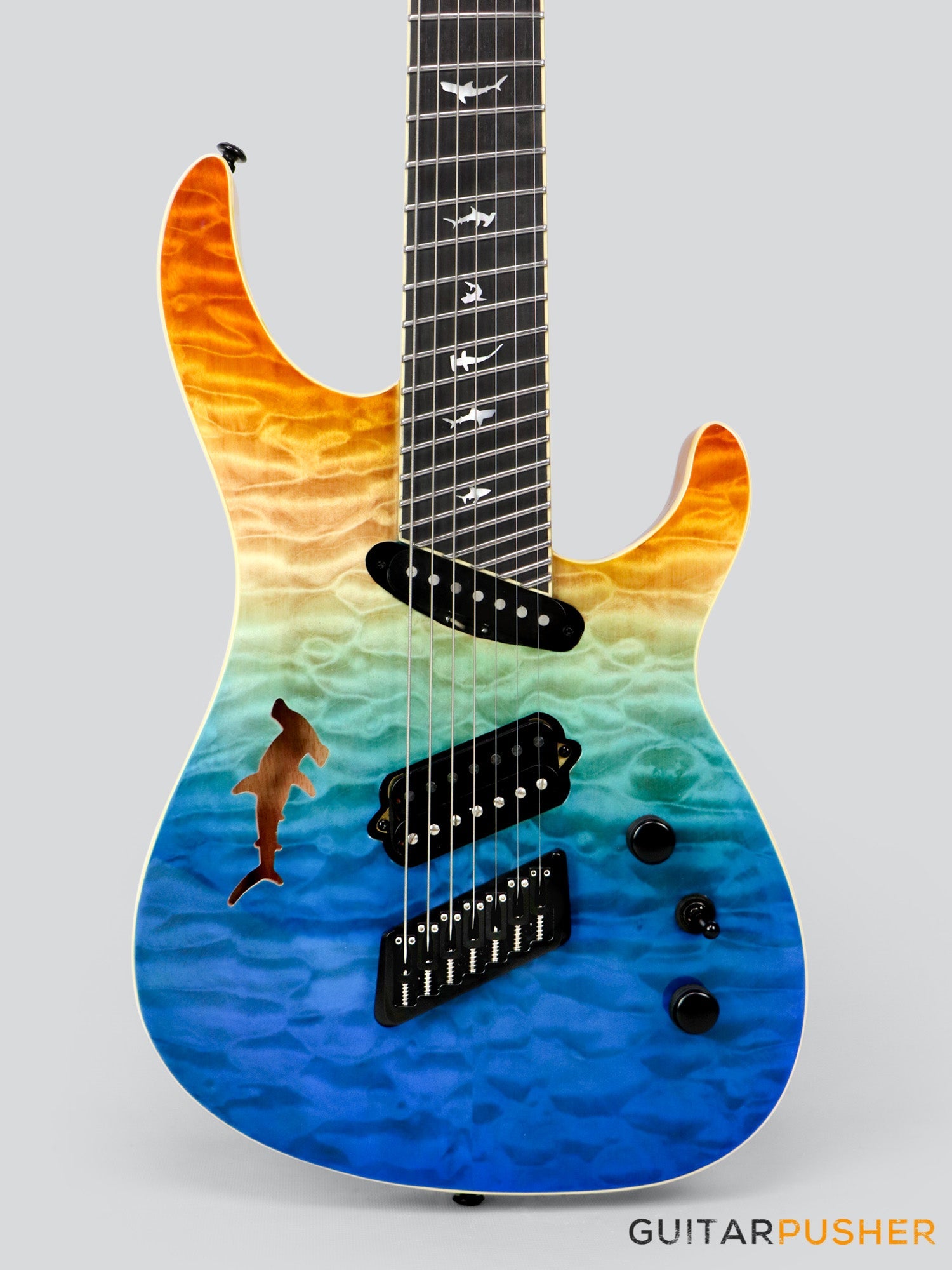 Ormsby Run 7 SX GTR "Shark" 7-String Multiscale Electric Guitar - Ocean Dream