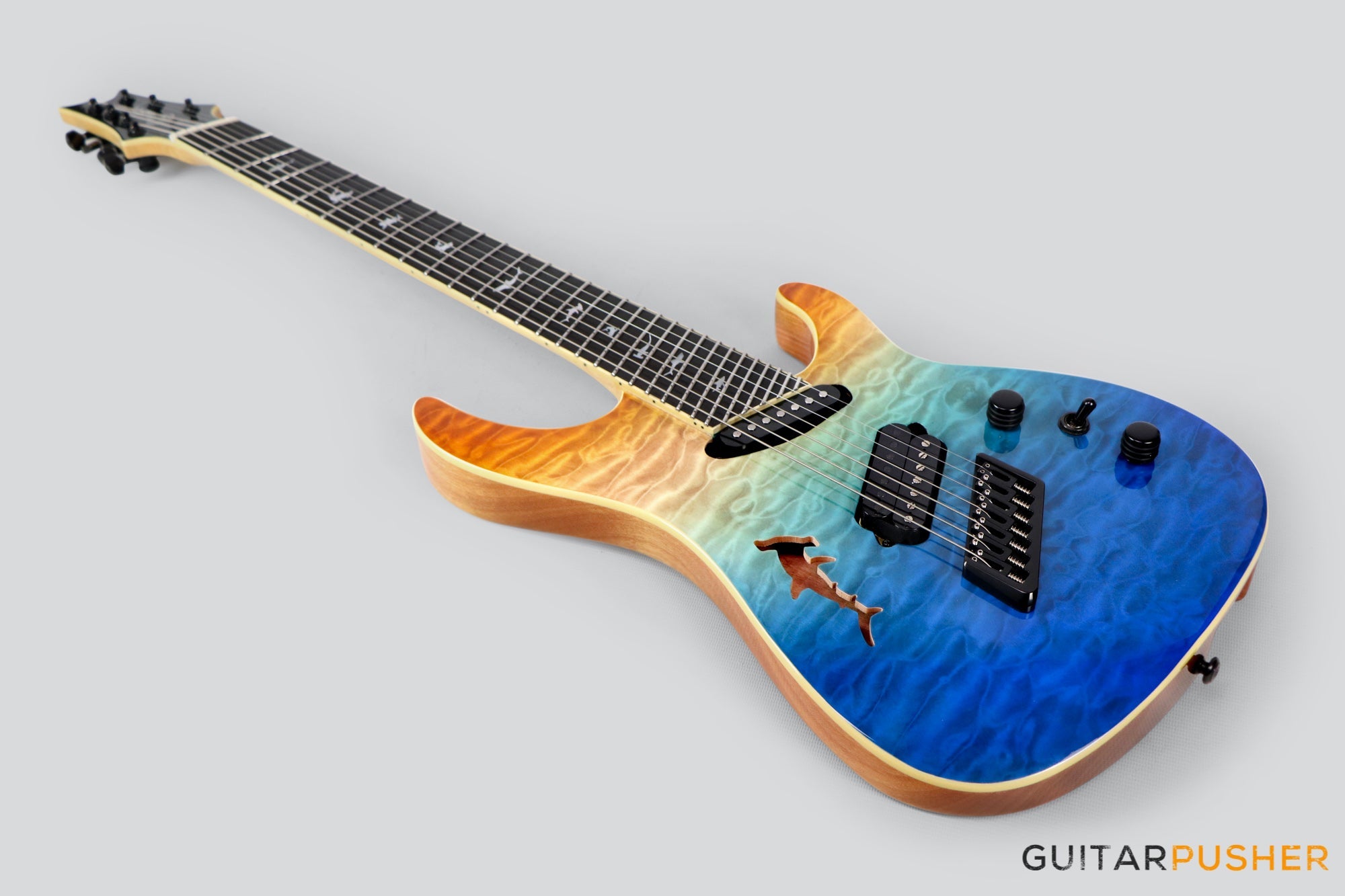 Ormsby Run 7 SX GTR "Shark" 7-String Multiscale Electric Guitar - Ocean Dream