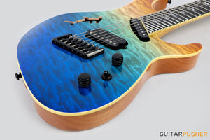 Ormsby Run 7 SX GTR "Shark" 7-String Multiscale Electric Guitar - Ocean Dream