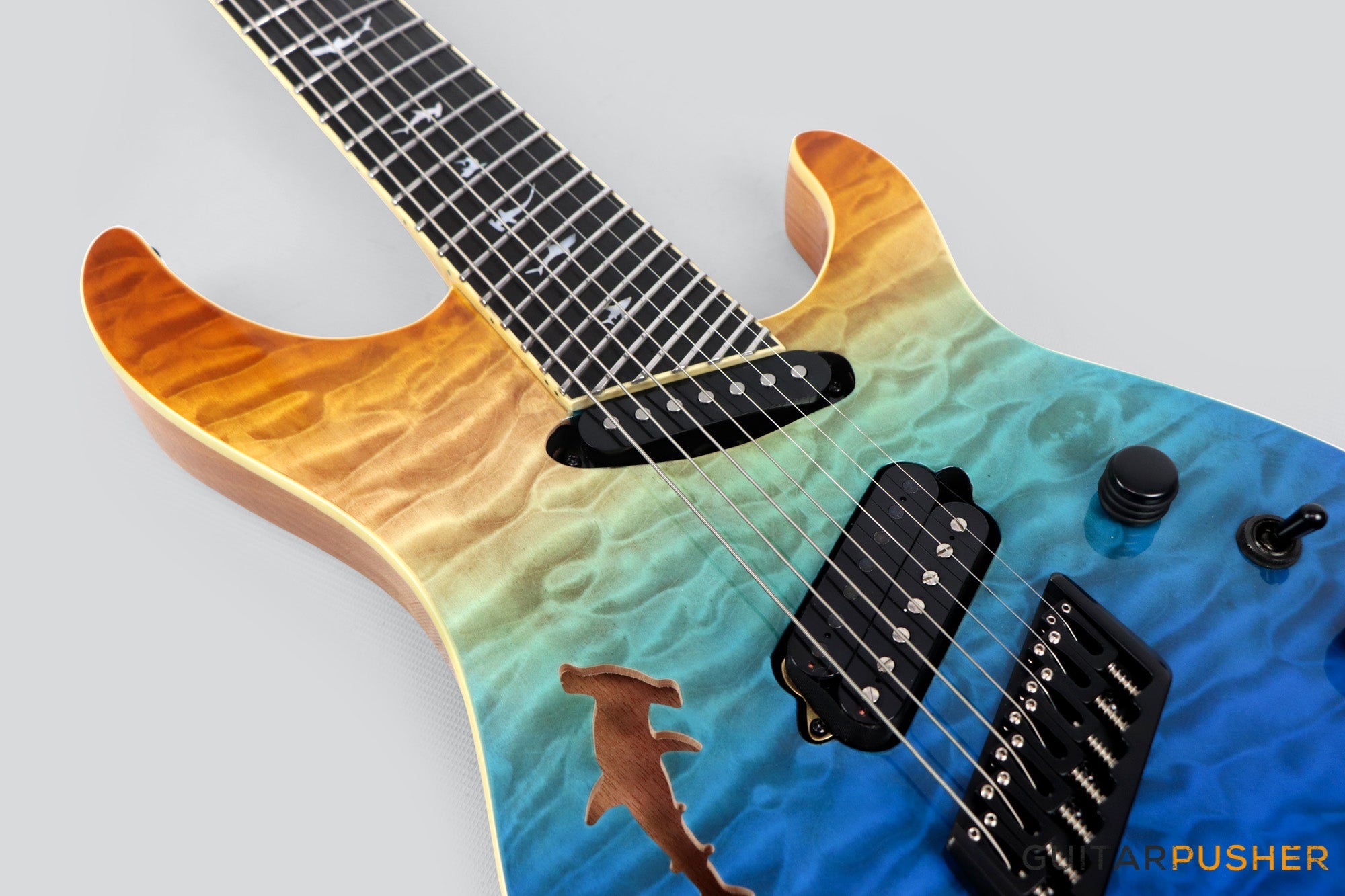 Ormsby Run 7 SX GTR "Shark" 7-String Multiscale Electric Guitar - Ocean Dream