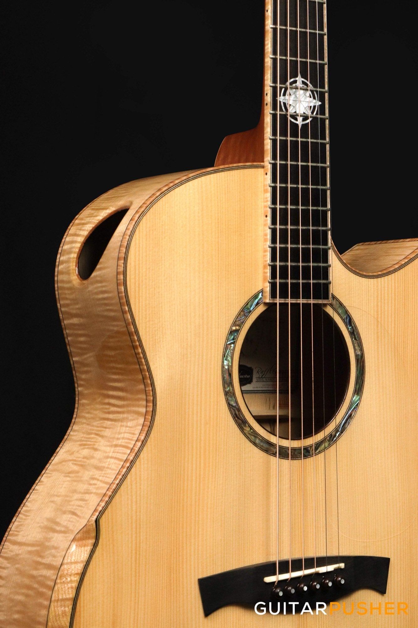 Maestro Custom Series Raffles-FM CSB A Adirondack Spruce/Flamed Maple