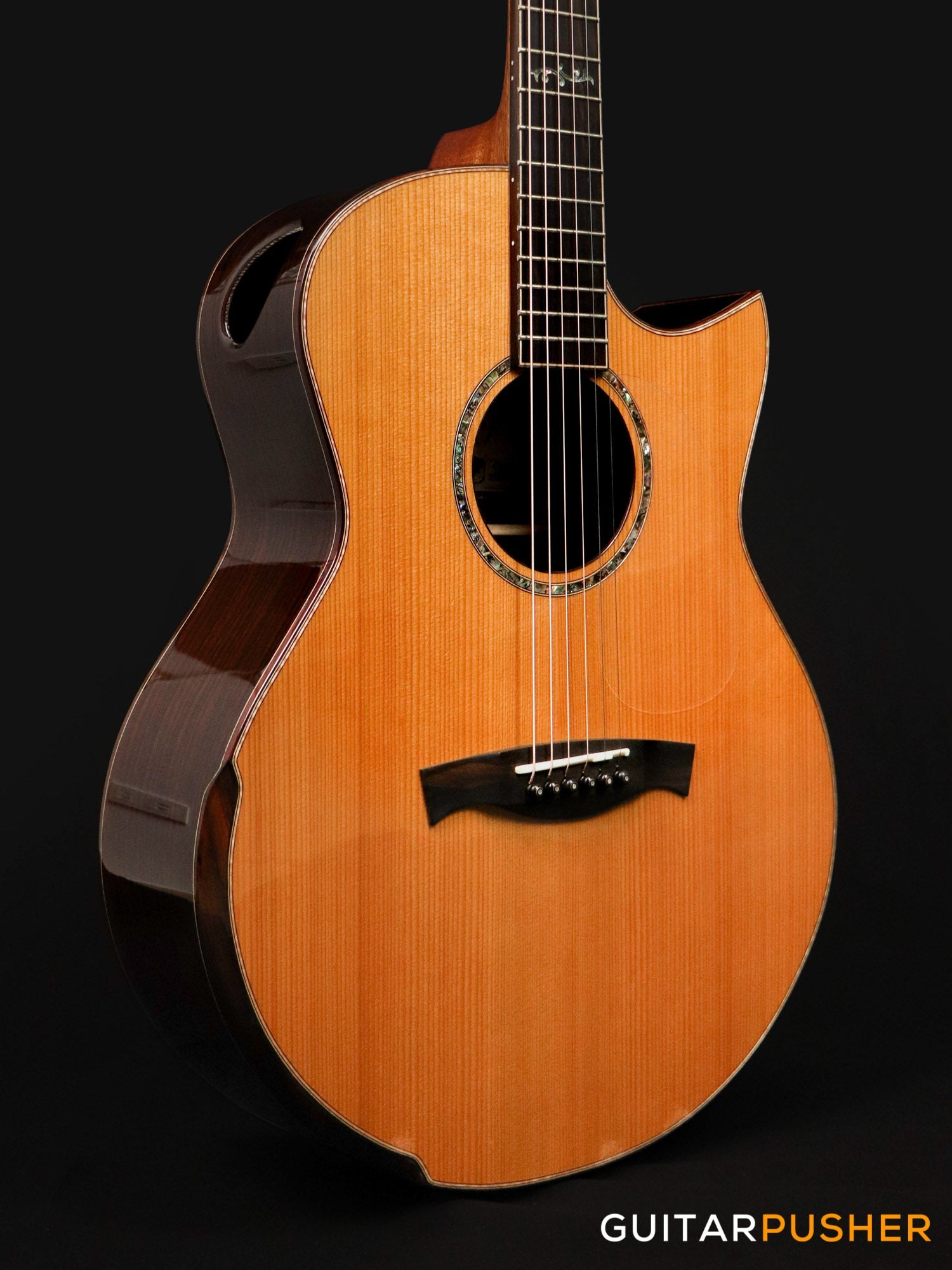 Maestro Custom Series Raffles-IR CSB C Western Red Cedar/Indian Rosewood