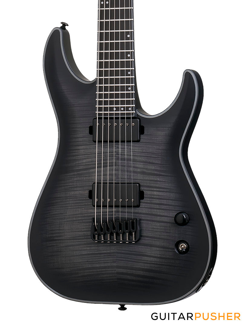 Schecter Artist Model Keith Merrow KM-7 7-String Electric Guitar (Trans Black Burst Satin)