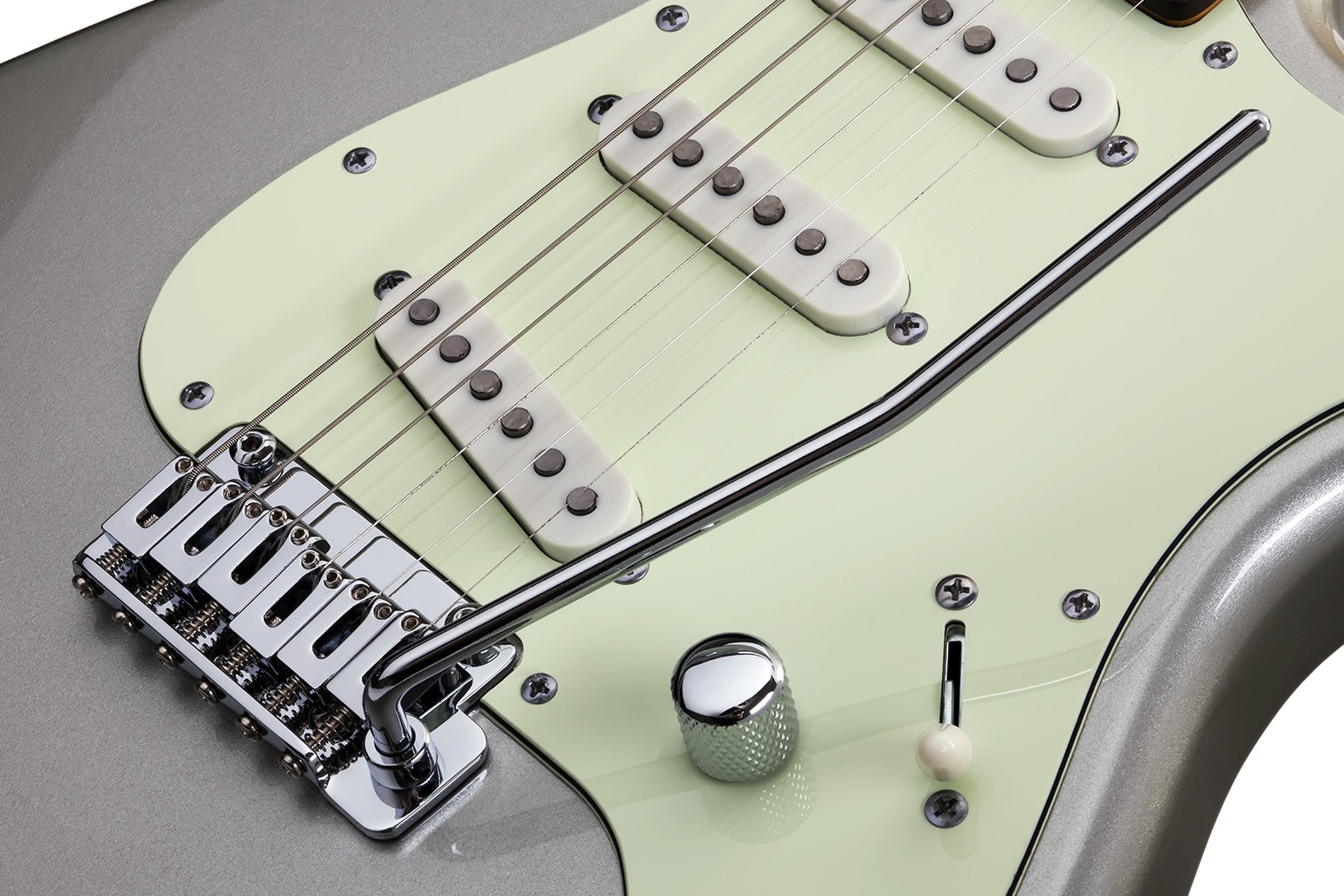 Schecter USA Nick Johnston Signature Stratocaster (Atomic Silver)